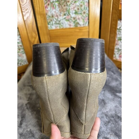 Windsor Smith Vintage Tan Suede Leather Ankle Boots Western Cowgirl Boho Sz 7 - Picture 8 of 9